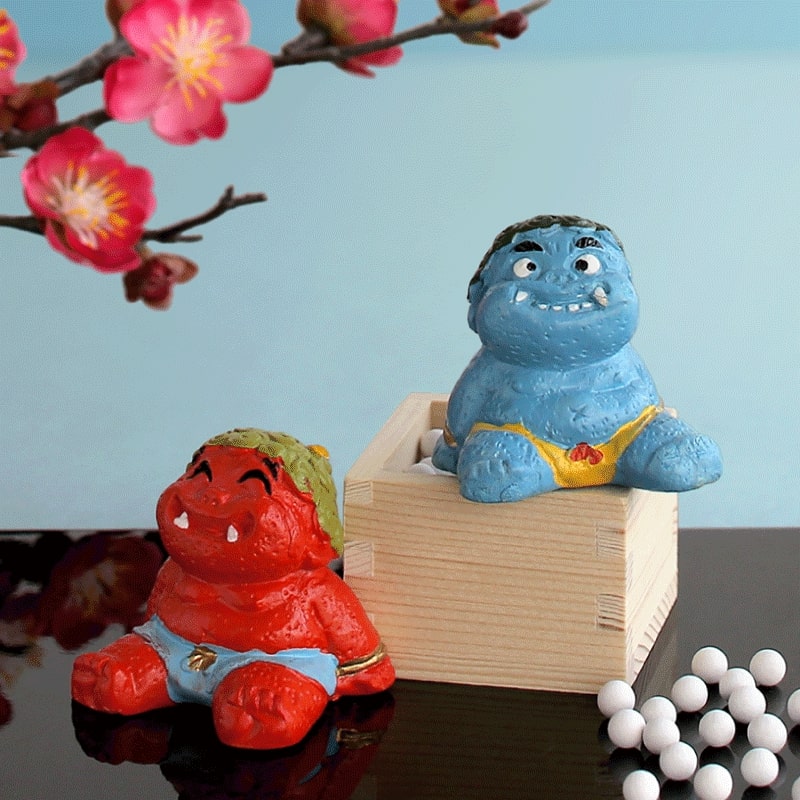 新品 セトクラフト 赤鬼2体セット ☆セトクラフト 置物 赤鬼 青鬼 組長