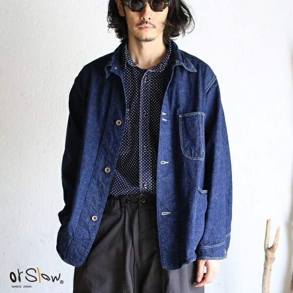 楽天市場】【orslow】 1940's DENIM COVER ALL One Wash 9oz(オンス