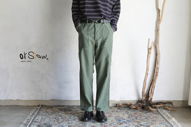 楽天市場】【orslow】 US ARMY FATIGUE PANTS Regular fit Button Fly