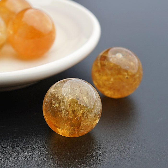 楽天市場】【1個】シトリン 17mm 丸玉 スフィア 天然石 パワーストーン