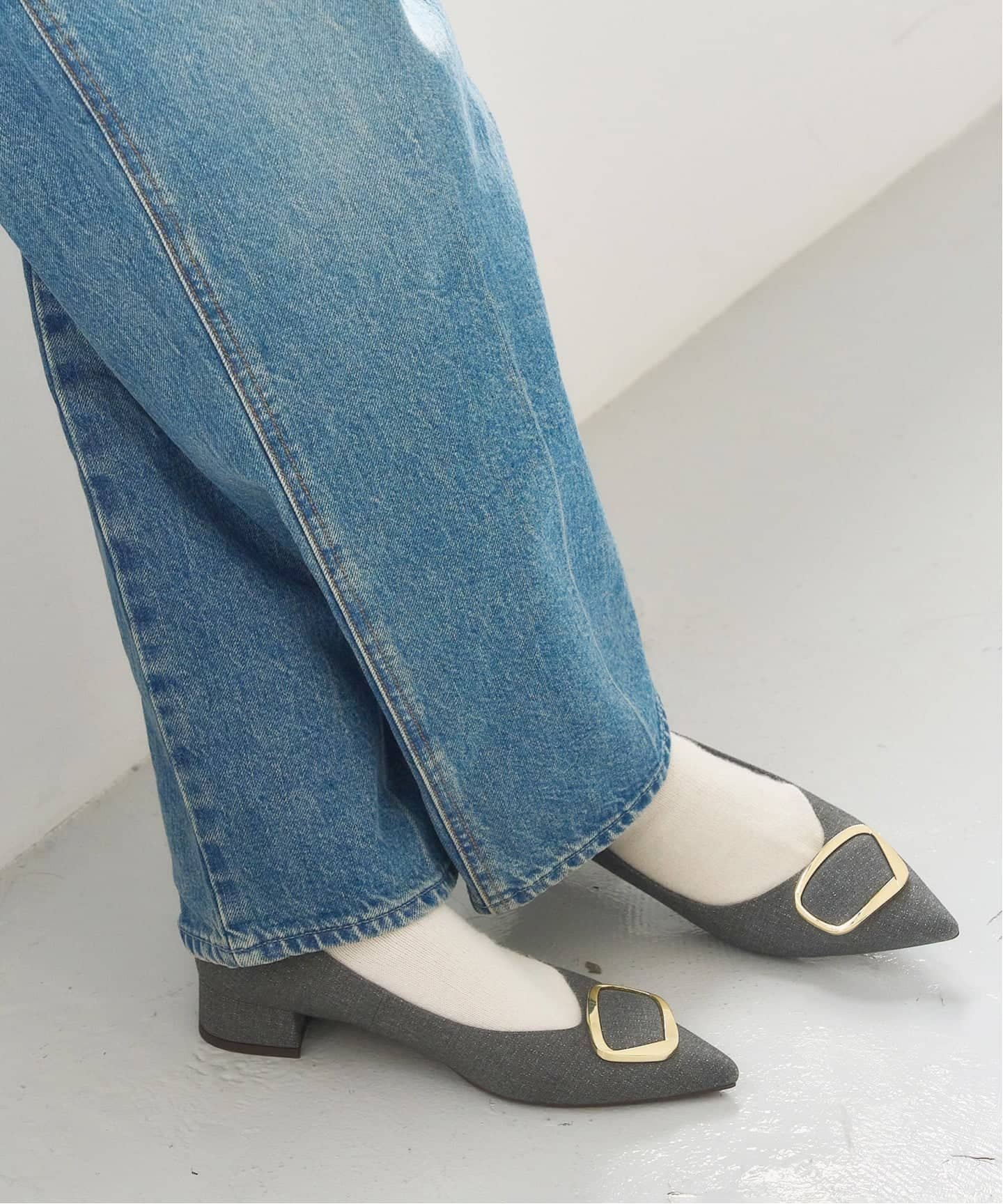 LE TALON｜《追加》3cmポインテッドニュアンスバックルパンプス