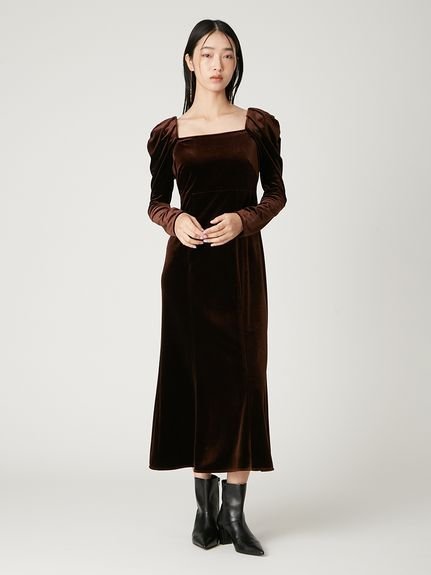 FRAY I.D｜ベロアナローワンピース | Rakuten Fashion(楽天