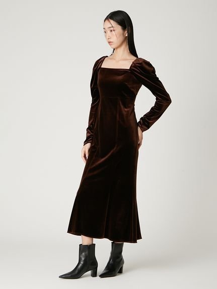 FRAY I.D｜ベロアナローワンピース | Rakuten Fashion(楽天