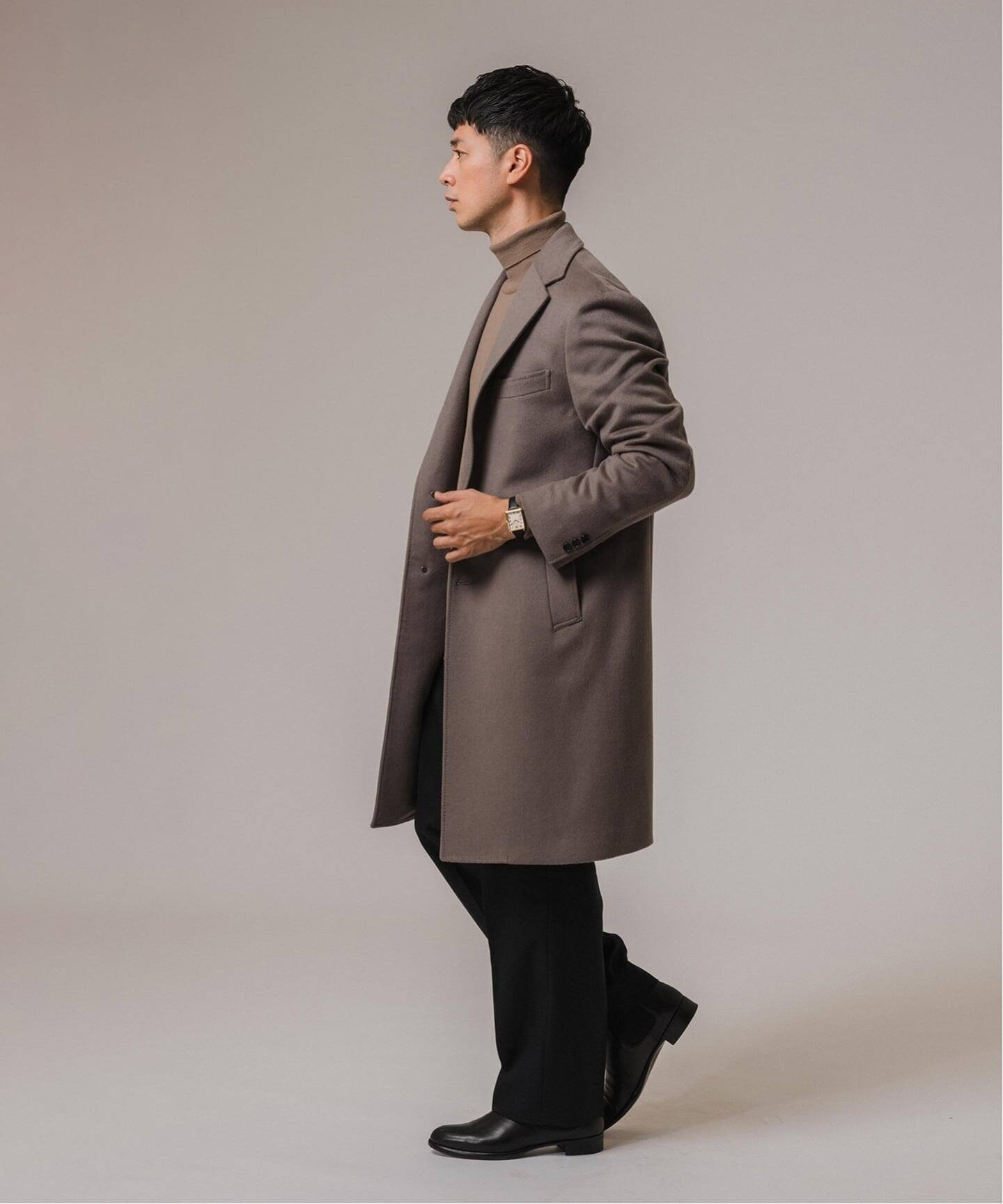 EDIFICE｜《追加》SUPER 140's ウール / カシミヤ チェスターコート