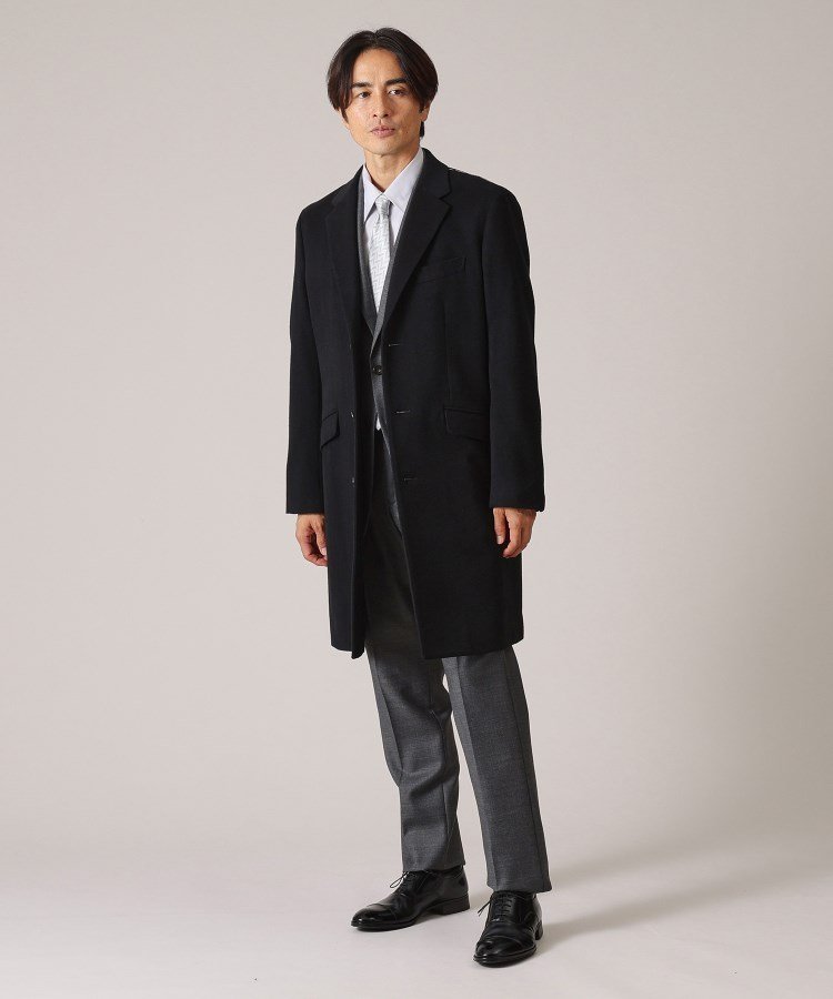 TAKEO KIKUCHI｜ウールカシミヤブレンド チェスターコート | Rakuten