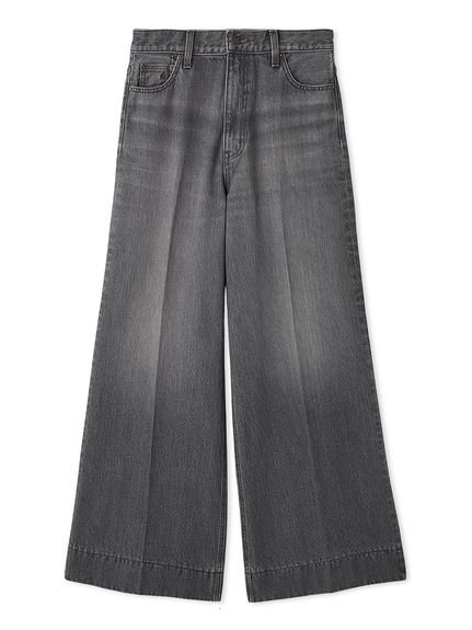 Mila Owen｜ヘムデザインセミフレアデニムパンツ | Rakuten Fashion