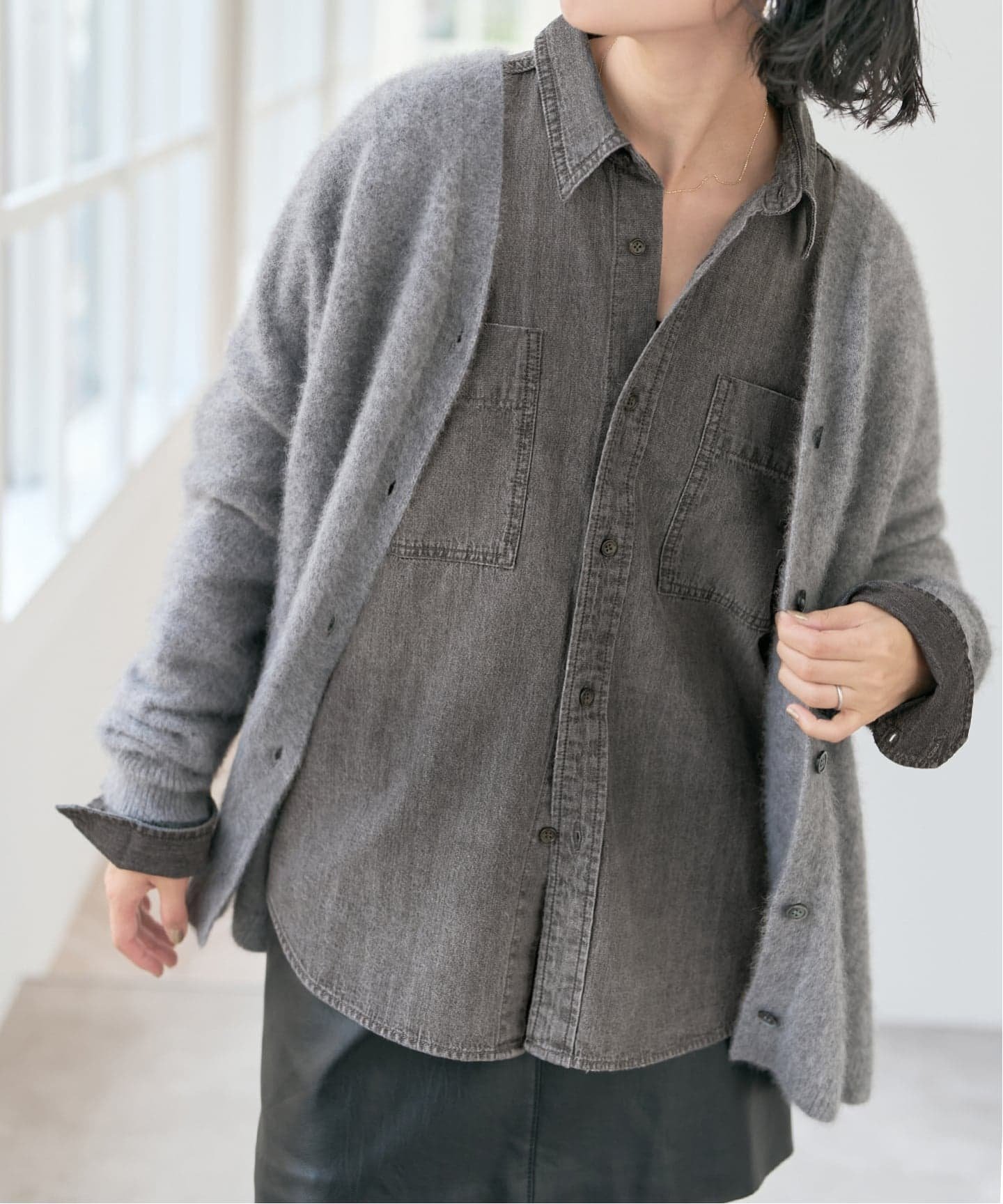 Spick & Span｜《追加2》ライトオンスデニムシャツ | Rakuten Fashion