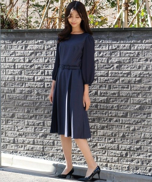 STRAWBERRY-FIELDS｜ダブルプリーツワンピース | Rakuten Fashion(楽天