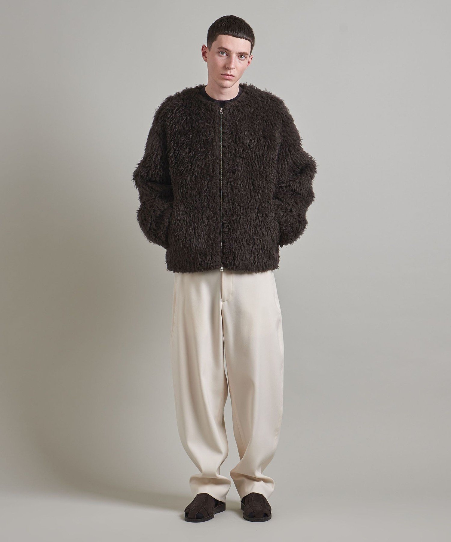 松*枝様 美品 LOEFF ロエフ　ワイルド ボア ブルゾン ブラウン ジャケッ 楽天市場】【SALE／70%OFF】＜LOEFF＞ワイルド ボア ブルゾン UNISEX