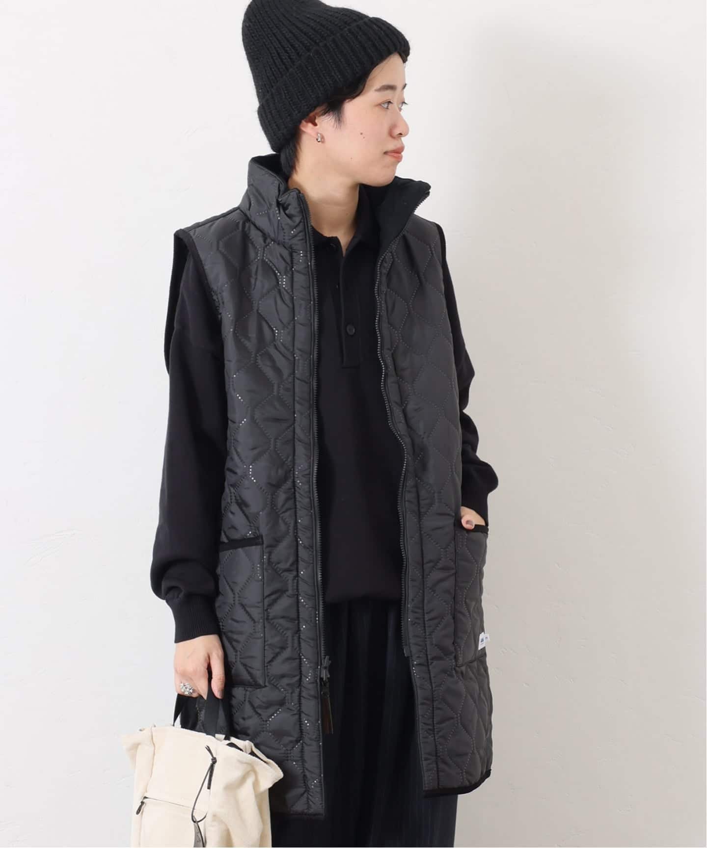journal standard luxe｜【ARMEN 】 HIGH-NECK REVERSIBLE LONG VEST