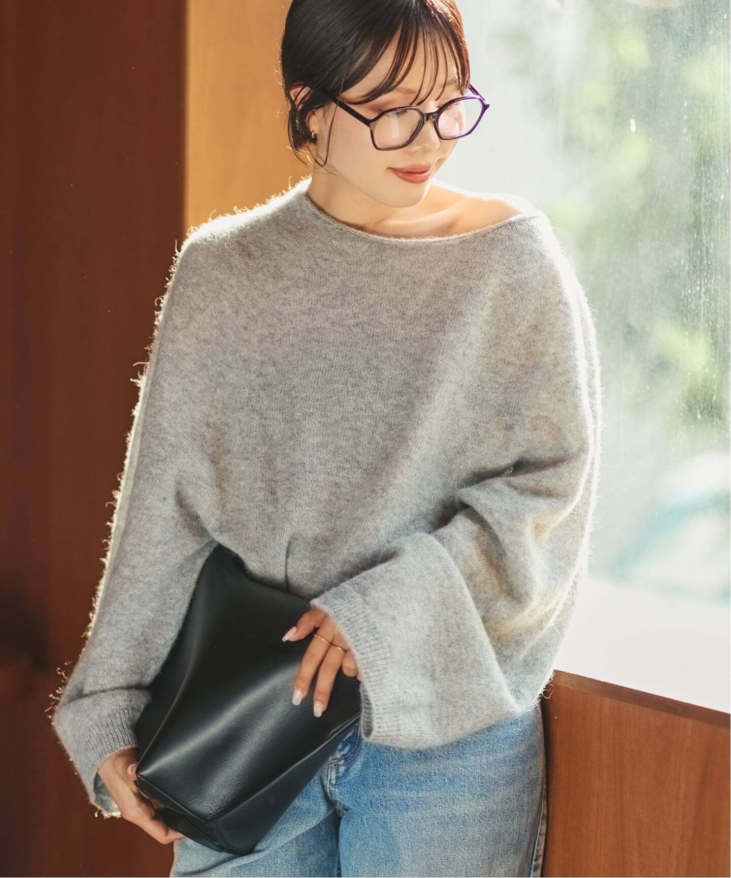 plage｜《追加》Baby Alpaca ラグラン プルオーバー | Rakuten Fashion