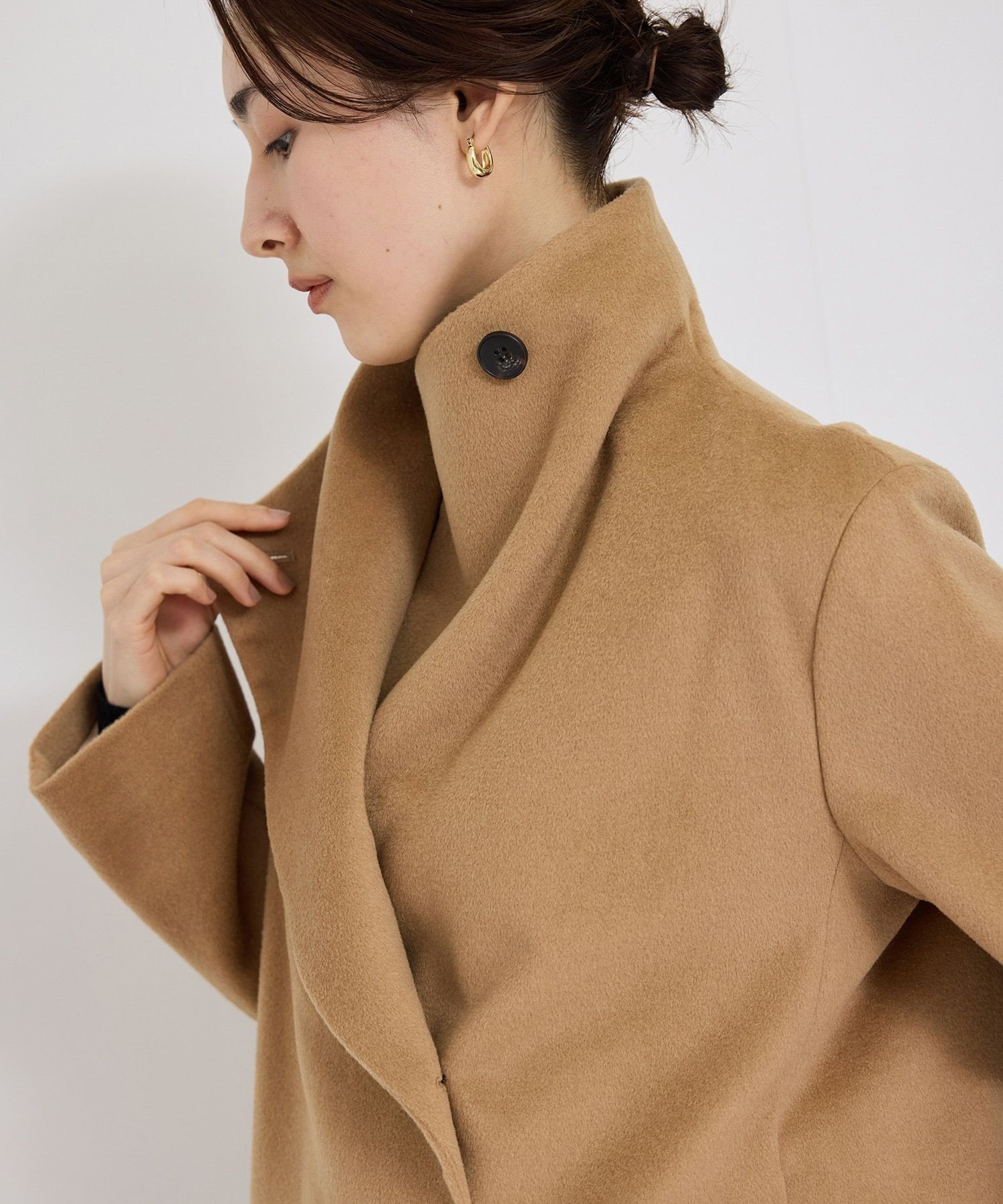 ROPE'｜【高評価】プレミアムカシミヤショートコート | Rakuten