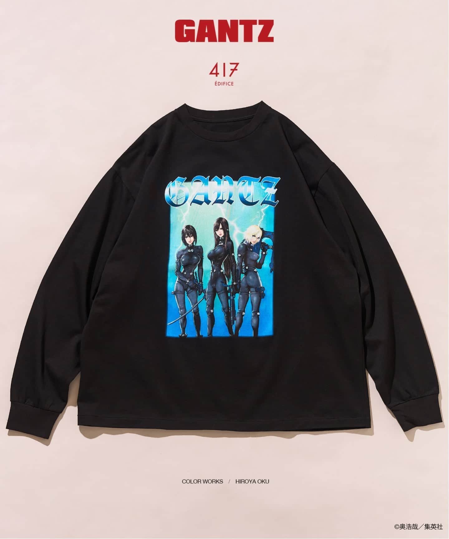 417 EDIFICE｜《追加》GANTZ / ガンツ 417別注 COLORWORKS L/S Tシャツ