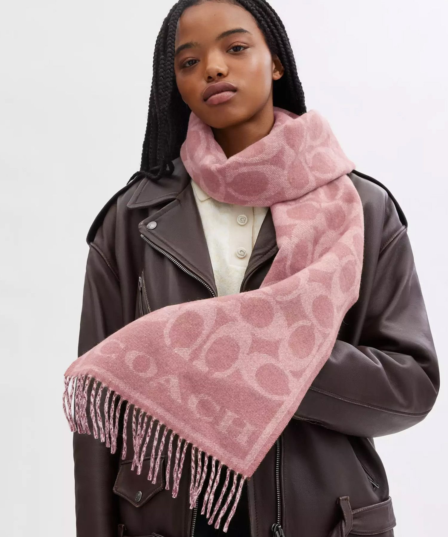 COACH｜【公式】リバーシブル シグネチャー カシミヤ マフラー