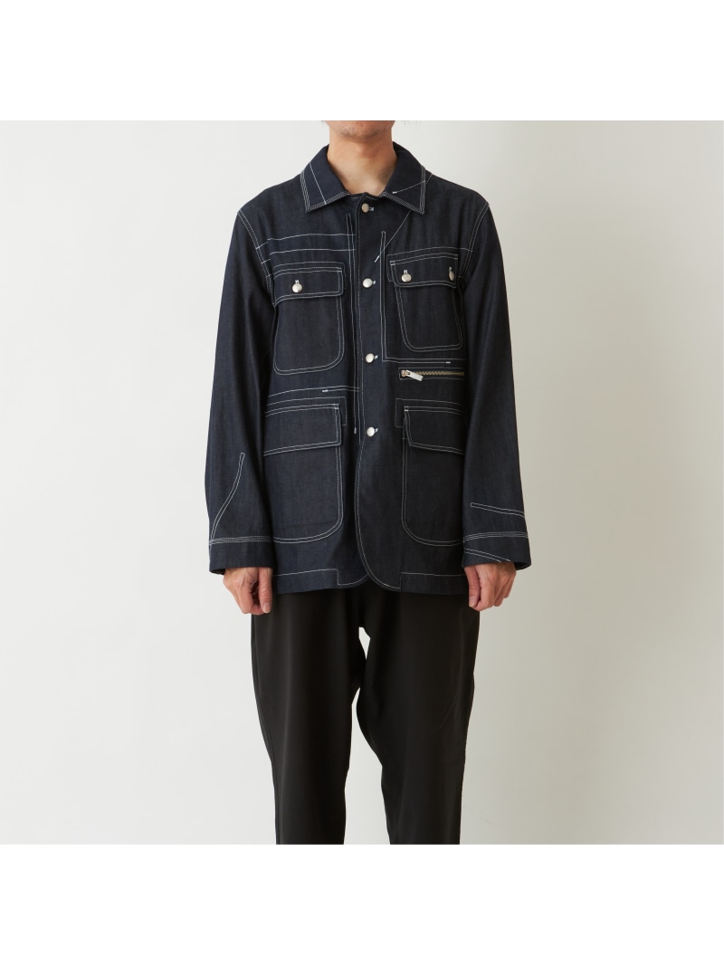 楽天市場】White Mountaineering (M)DENIM COVERALL ホワイト
