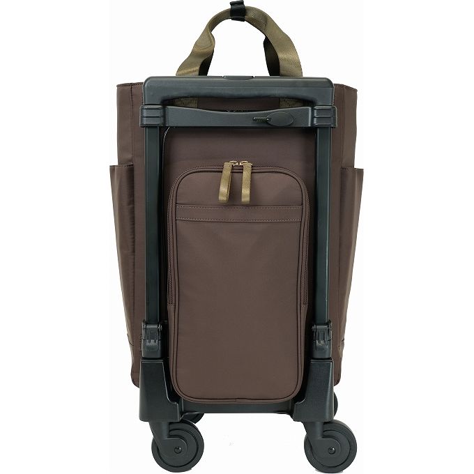 SWANY スワニー 4輪 ブレーキ付キャリーバッグ ブラウン SWANY