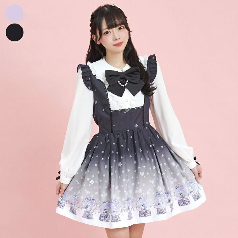 楽天市場】☆スノードーム柄ラッフルワンピース1/6 18:00マークダウン