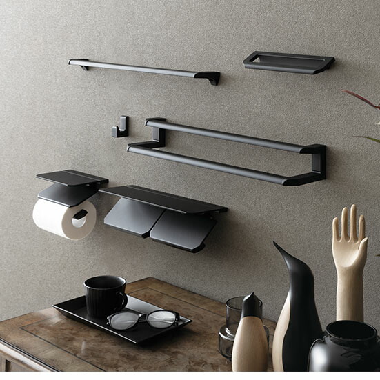 楽天市場】KAWAJUN ダブルペーパーホルダー SE-39W-003 | 棚 ブラック