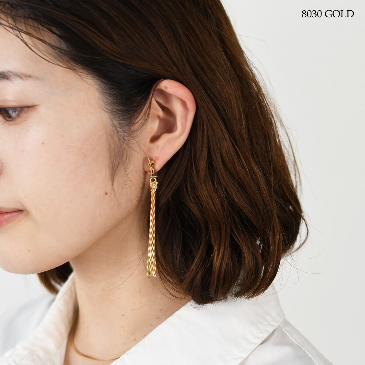 楽天市場】SAINT LAURENT サンローラン ピアス 803195Y1500 カサンドラ