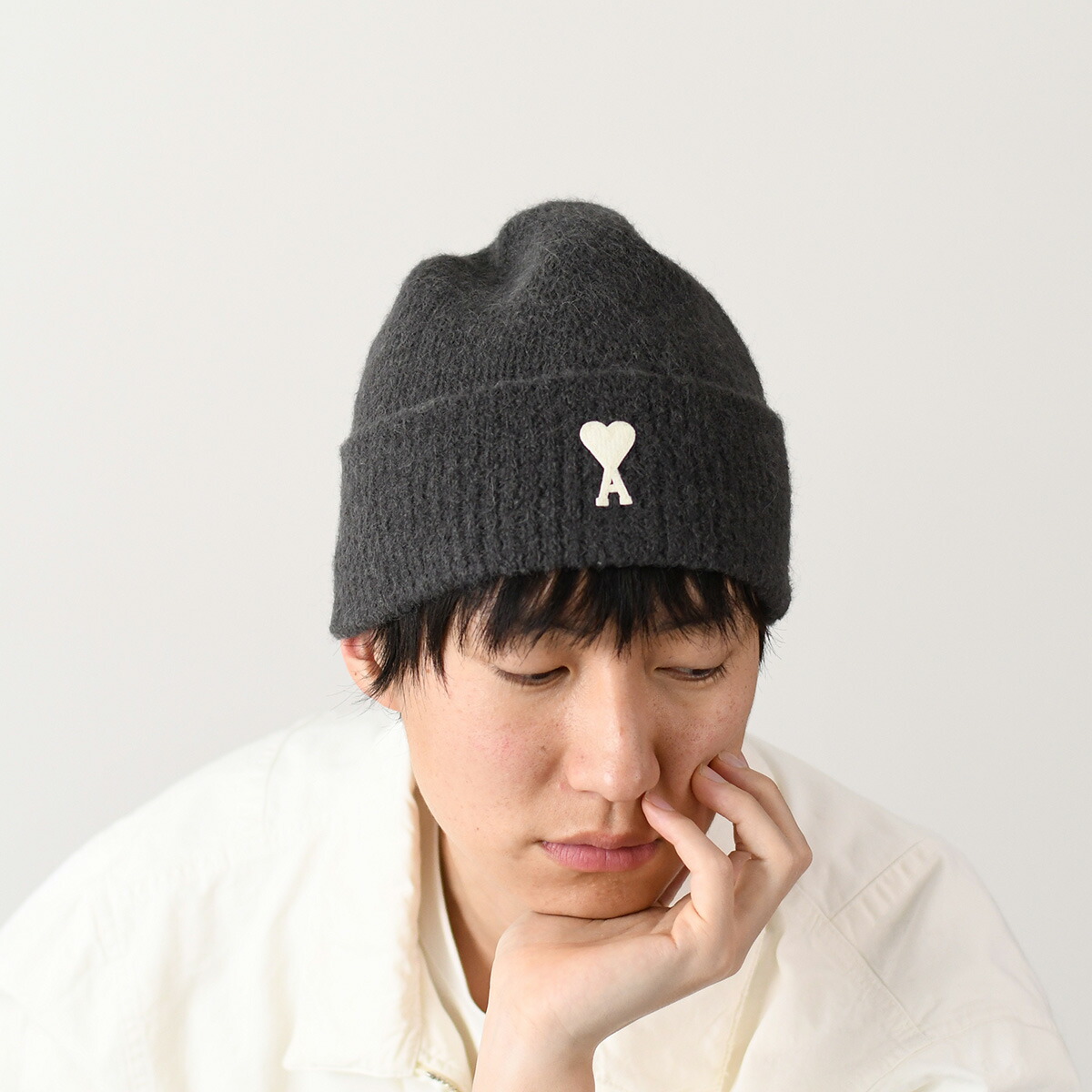 楽天市場】AMI ALEXANDRE MATTIUSSI アミ ニットキャップ ニット帽 Ami