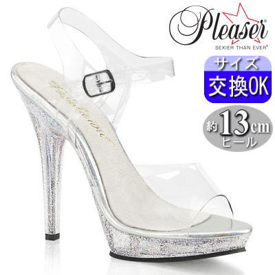楽天市場】pleaser プリーザー 13cm クリア サンダル（靴）の通販