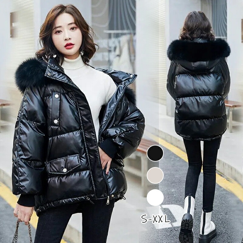 楽天市場】ダウンコート ショートコート レディース フード付き 冬