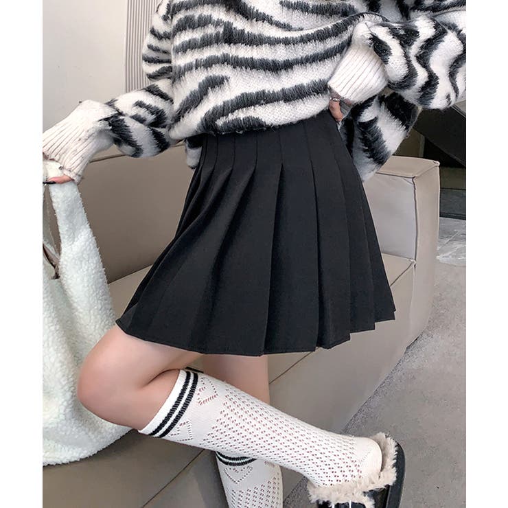 まろ】ブリーフィングニットスカートインナーパンツ一体型 黒 Sサイズ