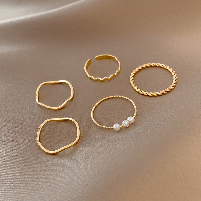 楽天市場】指輪 5点セット レディース アクセサリー リング オープン