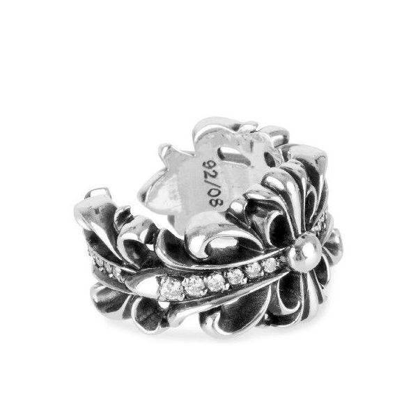楽天市場】CHROME HEARTS DOUBLE FLORAL CROSS RING PAVE DIAMOND