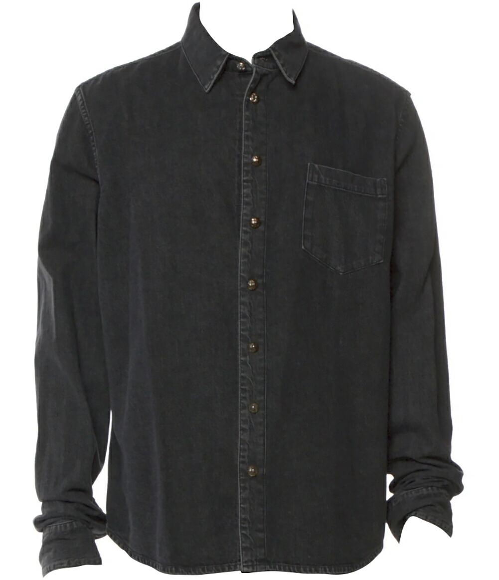 楽天市場】CHROME HEARTS LARGE BLACK DENIM SHIRT クロムハーツ
