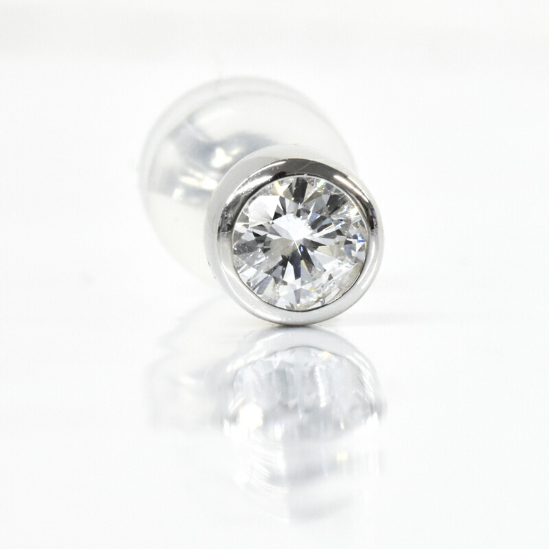 楽天市場】Pt900 0.2ct ダイヤピアス 片耳 シングル 1つ 0.237ct G I1