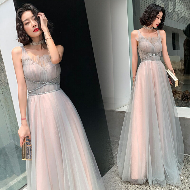 楽天市場】カラードレス ファスナー 編み上げ パーティードレス