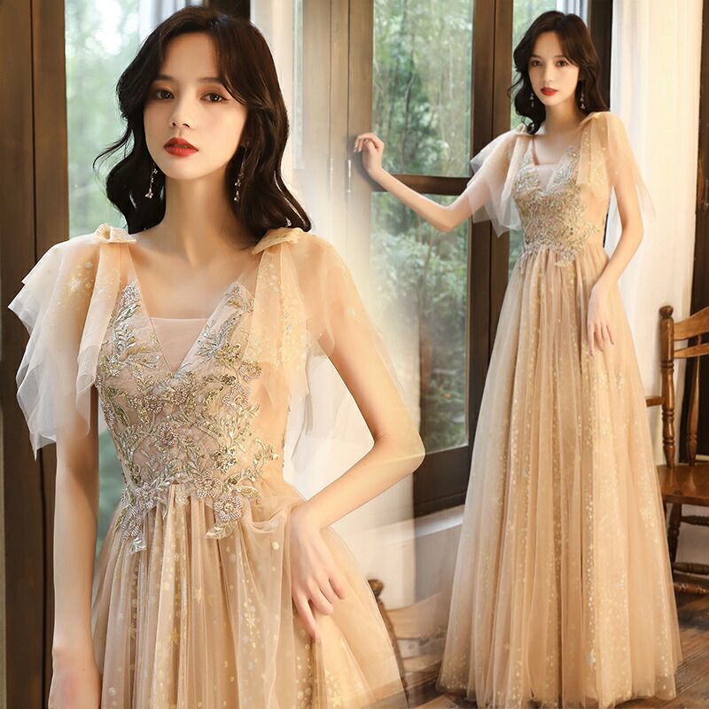 楽天市場】カラードレス 編み上げ パーティードレス フォーマルドレス