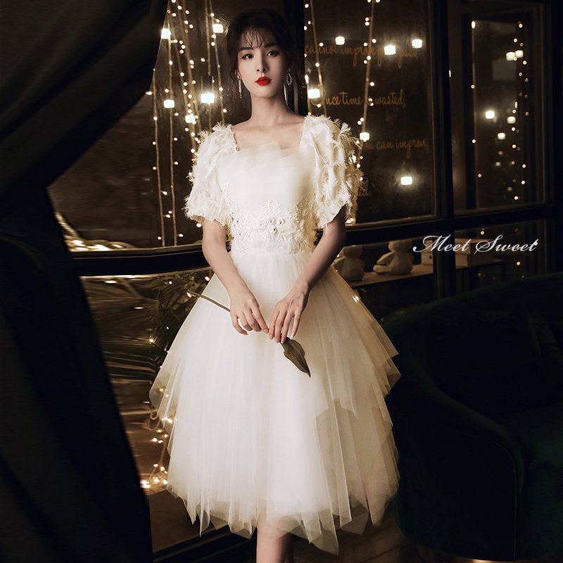 楽天市場】カラードレス 編み上げ パーティードレス フォーマルドレス