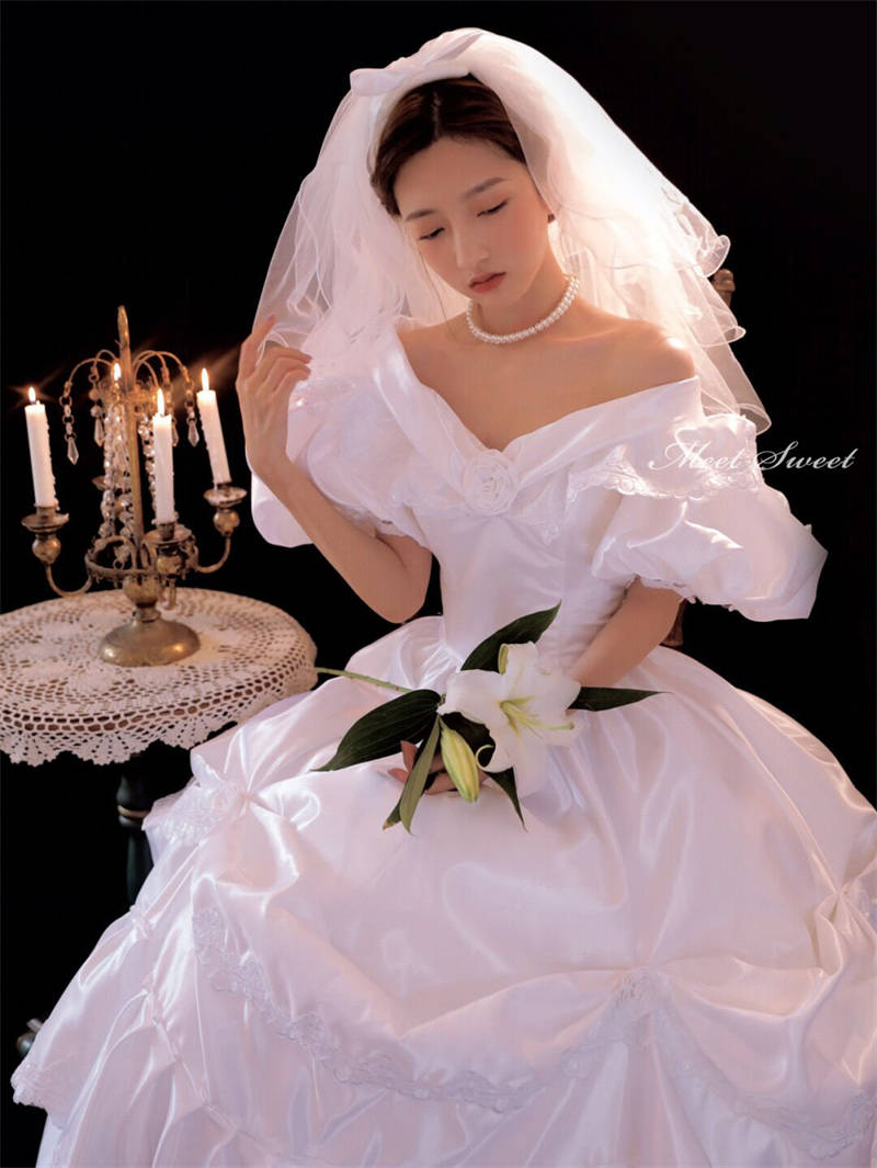 楽天市場】ウェディングドレス 二次会 ウエディングドレス レトロ婚