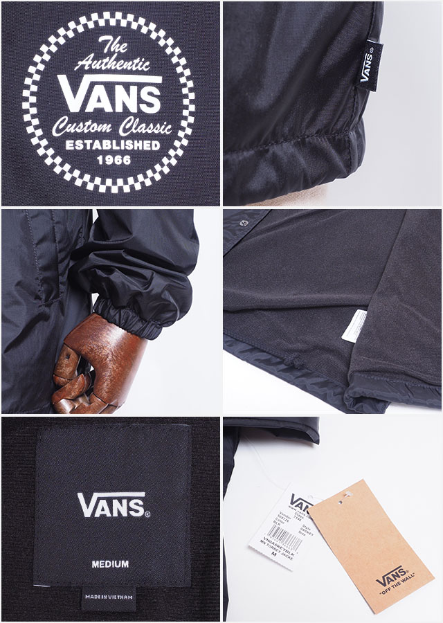 楽天市場】アウトレット バンズ コーチ ジャケット ナイロン ブラック