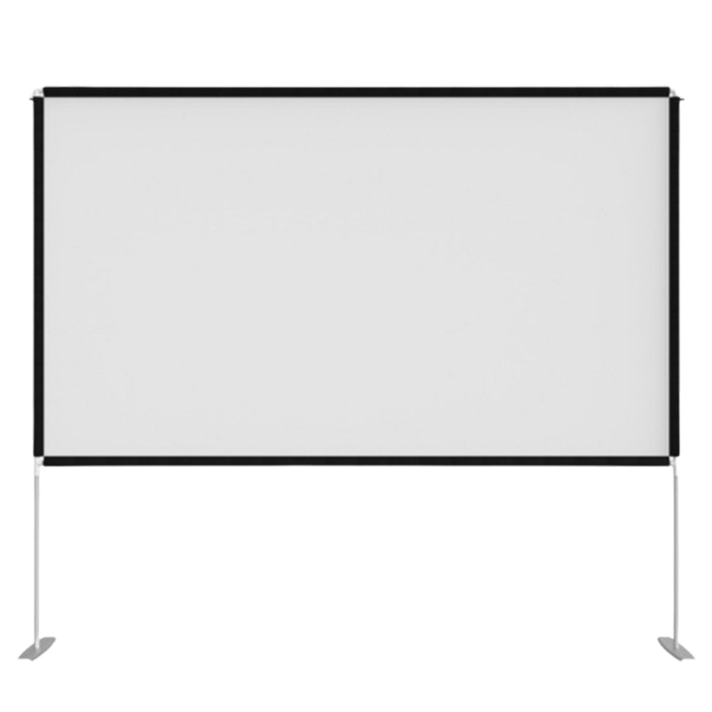 プロジェクタースクリーン 黒 収納ケース付き プロジェクター