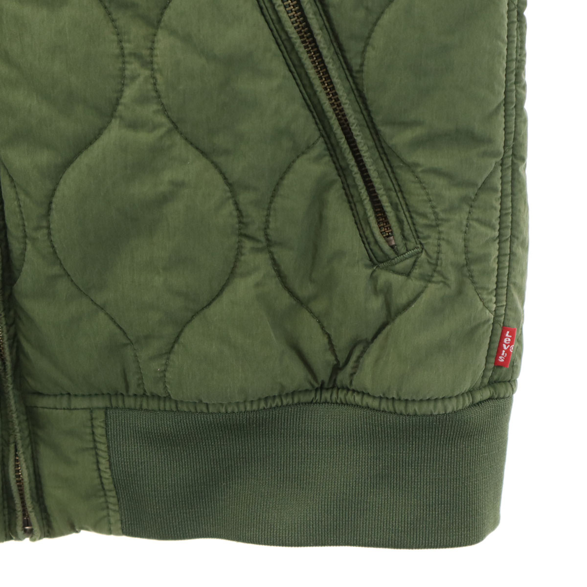 楽天市場】古着 Levi's リーバイス キルティングジャケット S カーキ