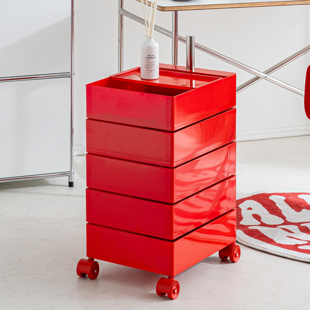 楽天市場】ワゴン キャスター付き ファイルワゴン おしゃれ 回転 回転