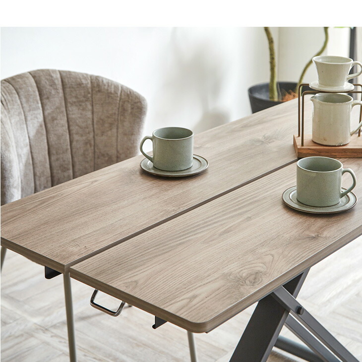 楽天市場】昇降式テーブル 120×60 無段階 昇降 高さ調節 昇降テーブル