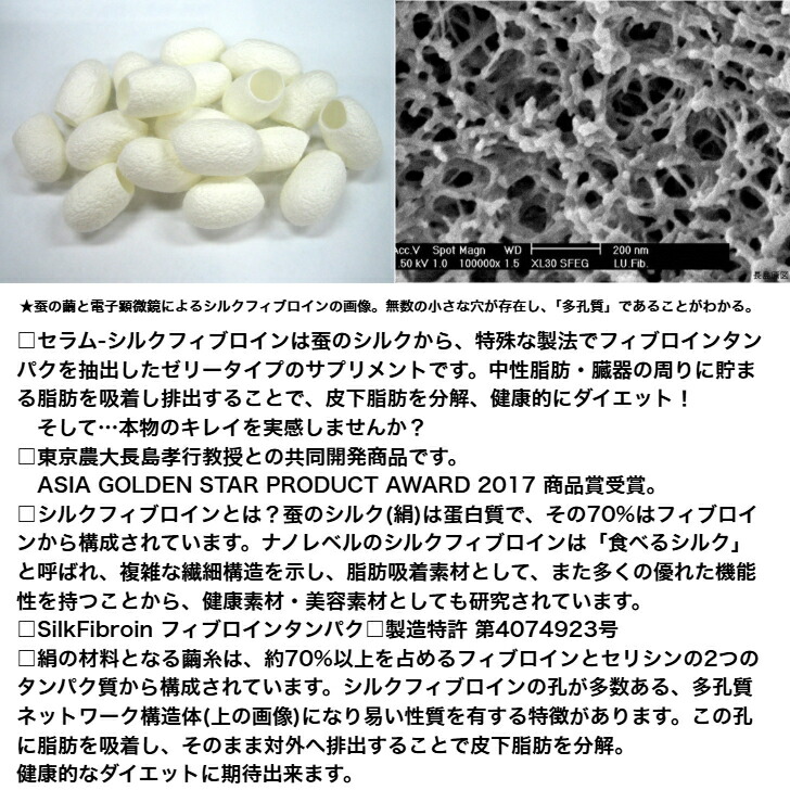 楽天市場】G 脂肪吸着素材 Serum-SilkFibroin セラム-シルク