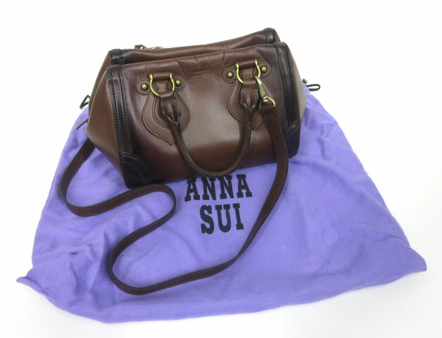 楽天市場】【中古】ANNA SUI / レザーハンドバッグ アナスイ