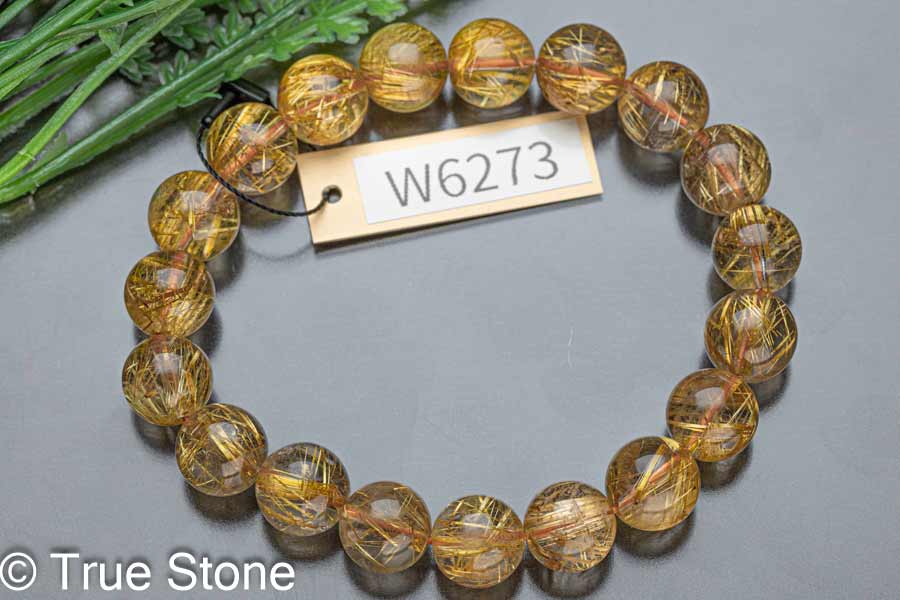 楽天市場】鑑別書付き 無処理 本物 AAA ゴールド ルチルクォーツ