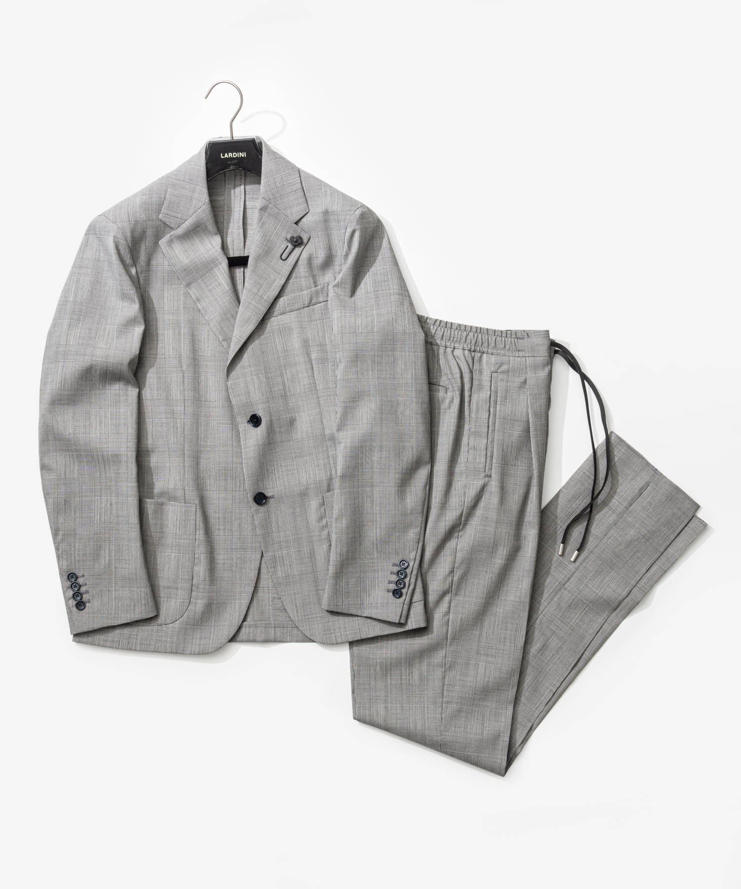 楽天市場】ラルディーニ LARDINI サマーウール グレンチェック スーツ