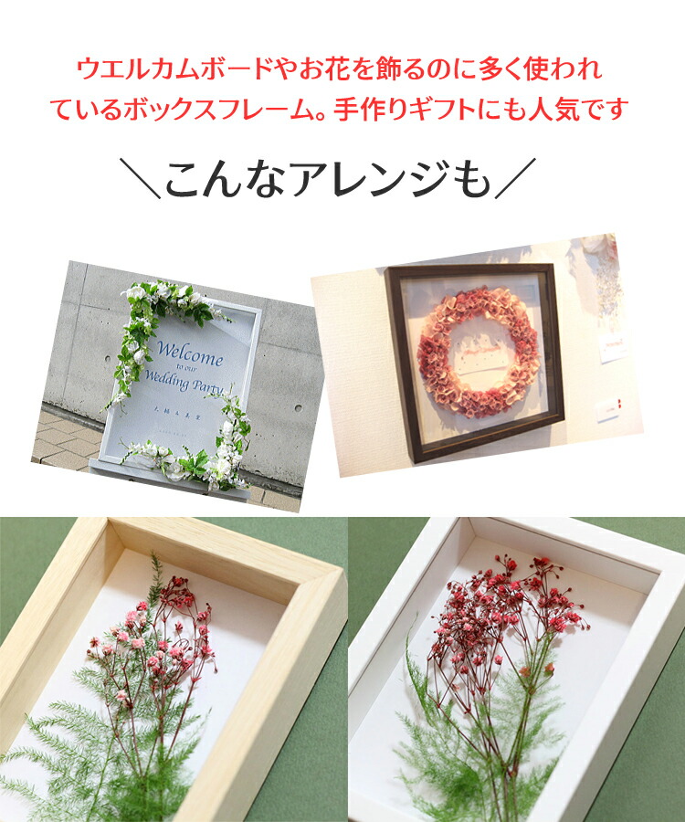 楽天市場】額縁 色紙 木製 サイン 立体額 アートボックス フレーム