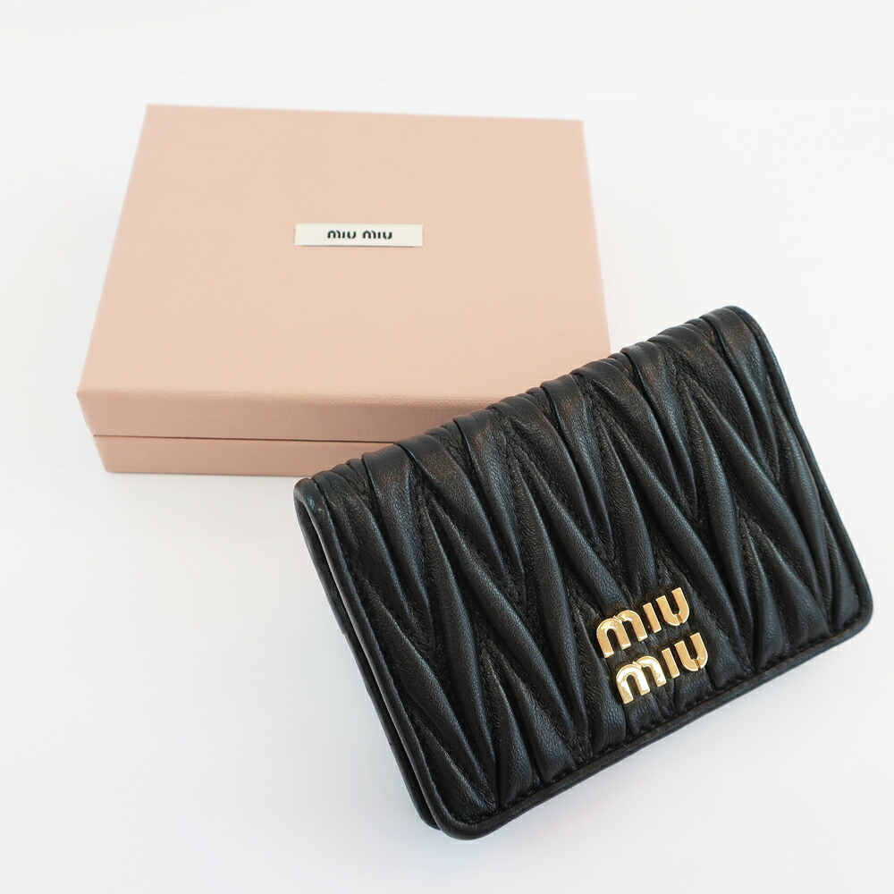 楽天市場】【天白】【MIUMIU】ミュウミュウ カードケース マテラッセ