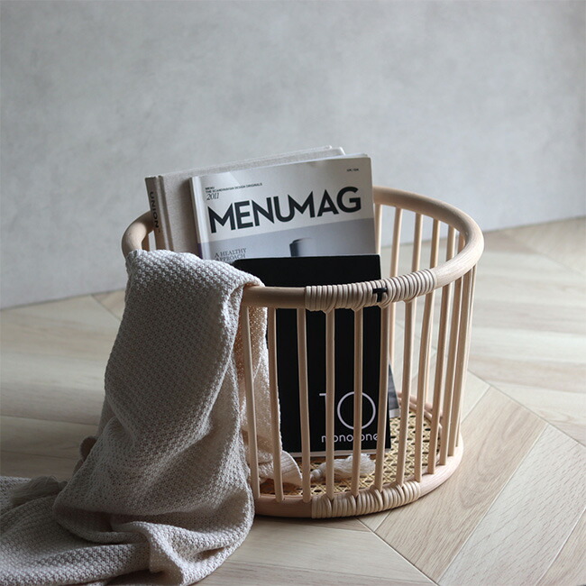 楽天市場】＼特典あり／ツルヤ商店 籐バスケット maru S[籐 ラタン