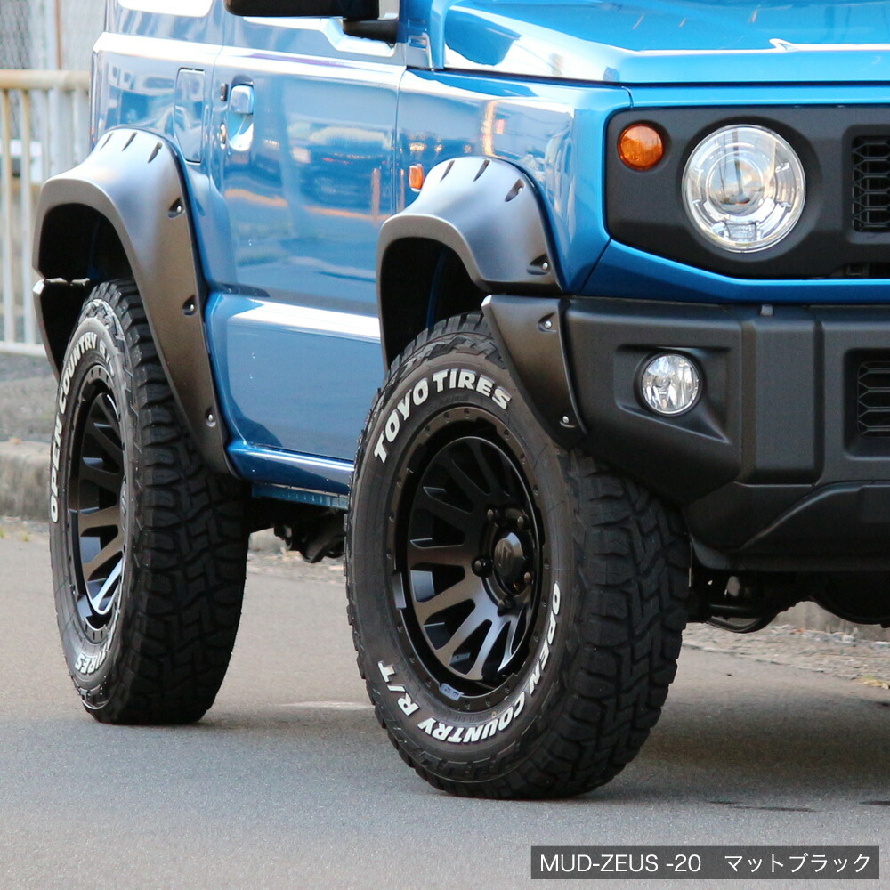 楽天市場】ジムニー ホイール 4本セット MUD-ZEUS 16インチ 5.5J -20