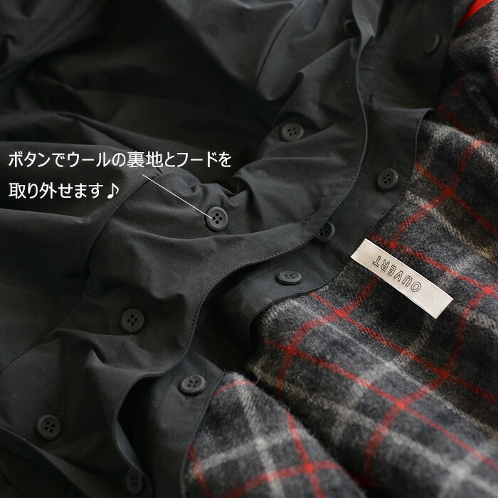 楽天市場】OUVERT ウーヴェル P/N Twillストレッチ フードJKT(全2色