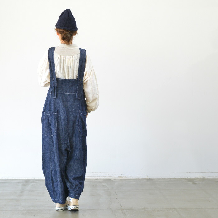 楽天市場】tumugu ツムグ 6.5ozコットンリネンデニム サロペット